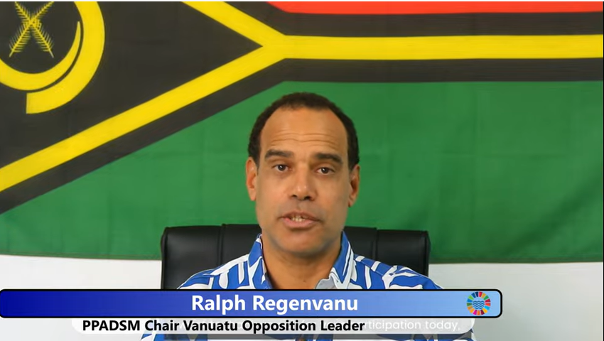 Ralph Regenvanu, leader of the opposition in Vanuatu.