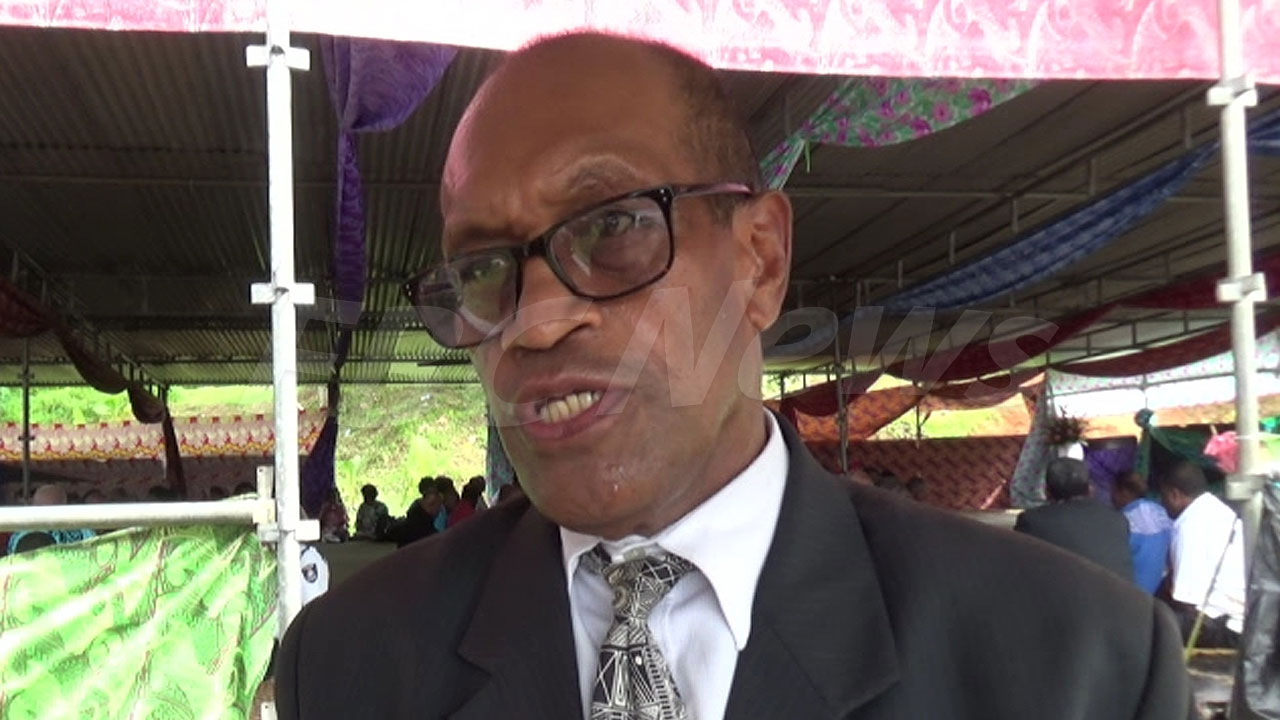 Minister for Land and Mineral Resources Jone Usamate