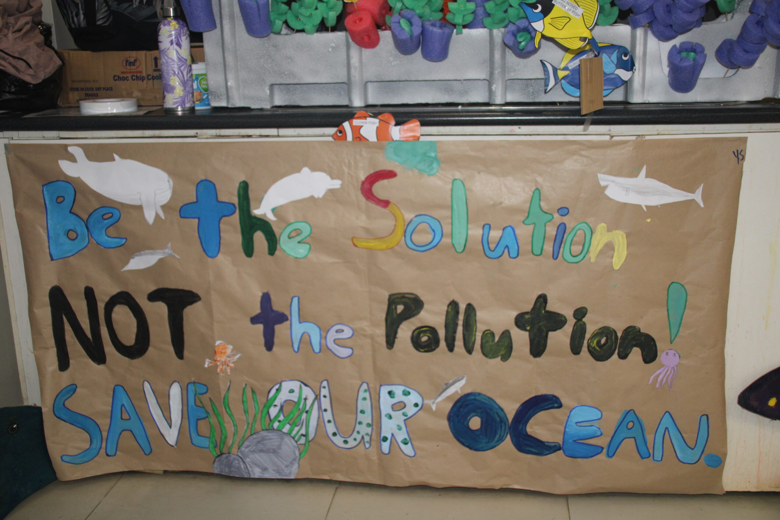 Art display at the World Ocean Day Celebration in Suva, Fiji Islands.