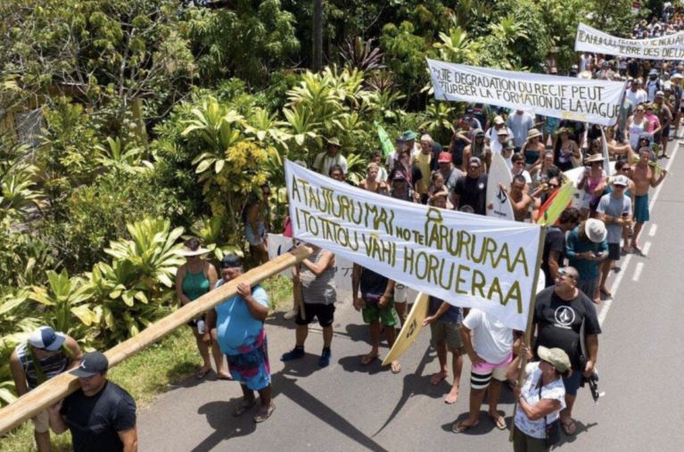 Tahiti protest
