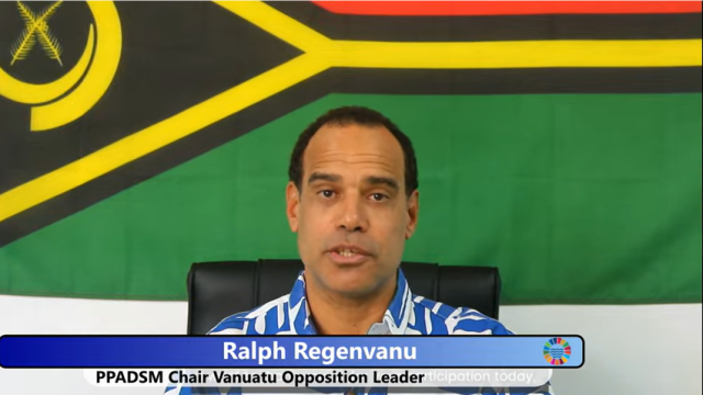 Ralph Regenvanu, leader of the opposition in Vanuatu.