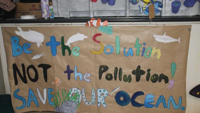 Art display at the World Ocean Day Celebration in Suva, Fiji Islands.